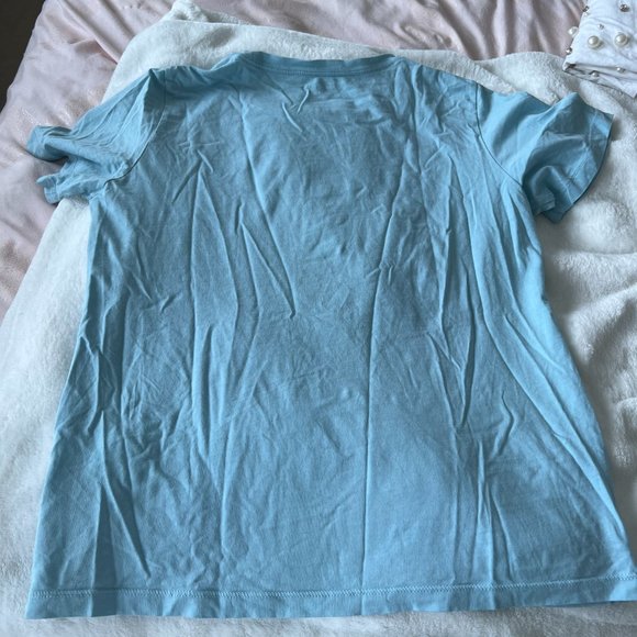 kate spade cocktail hour tshirt top dusty blue sky size xs like new no tags - Picture 6 of 9